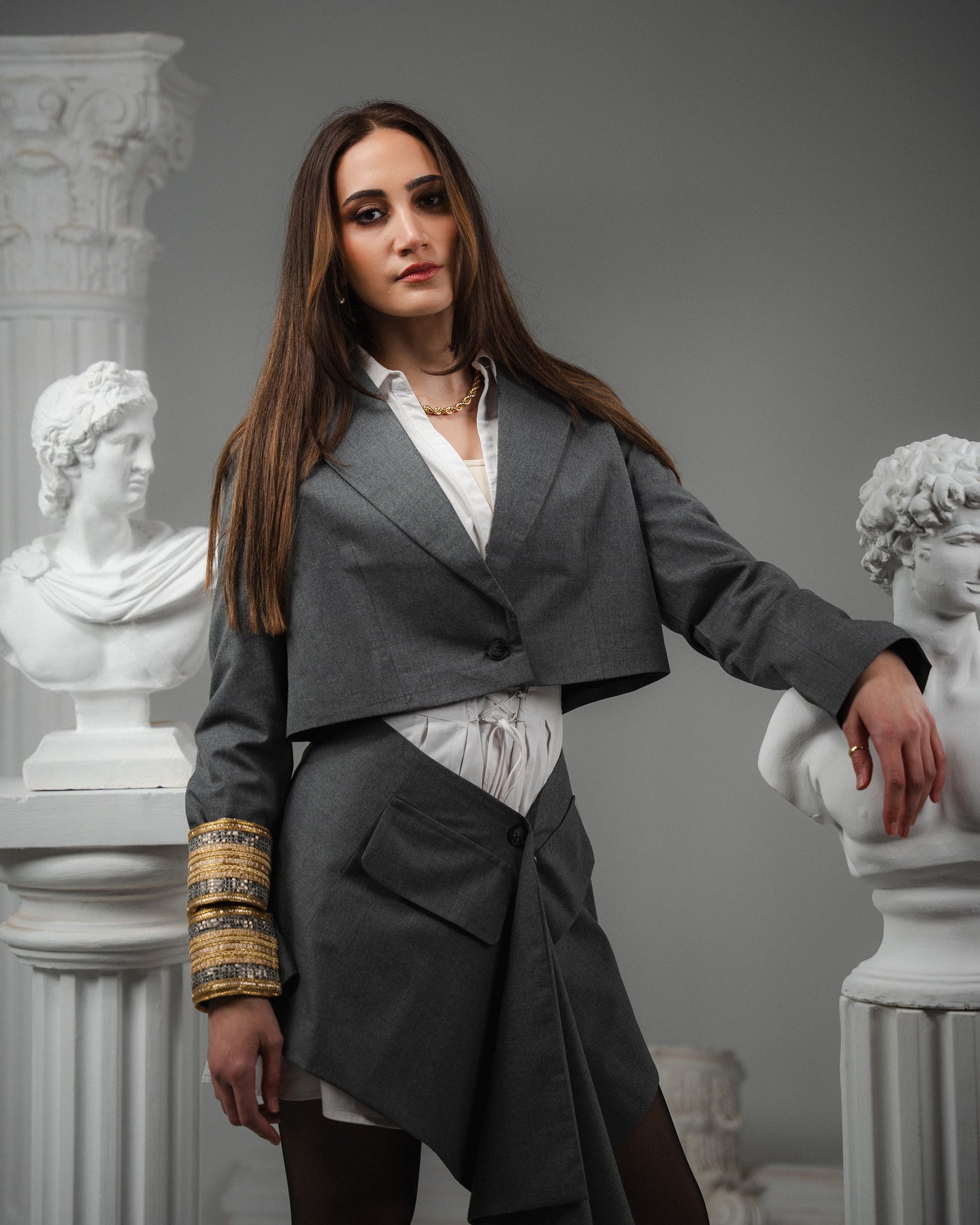 The Ashen Poised Blazer
