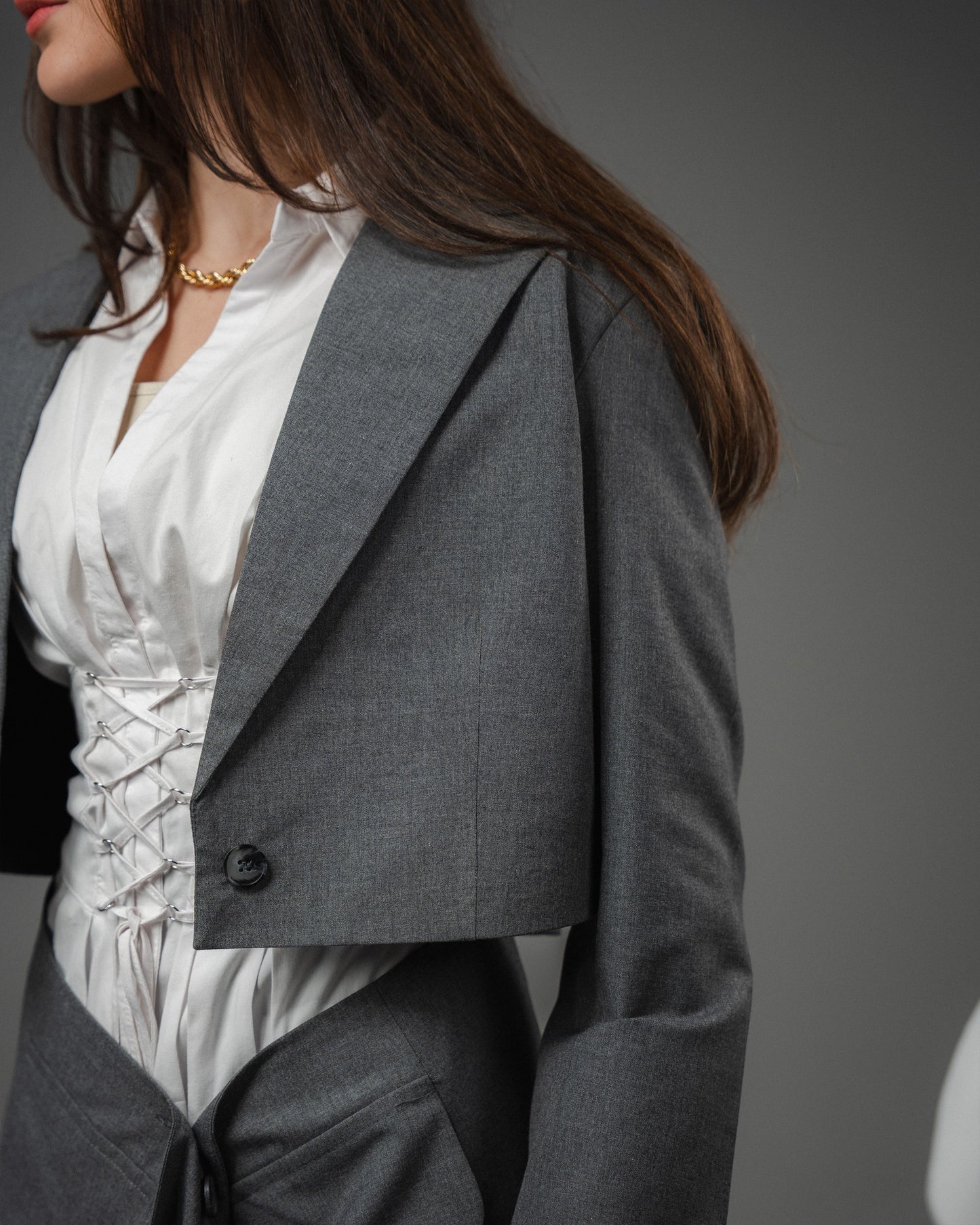 The Ashen Poised Blazer