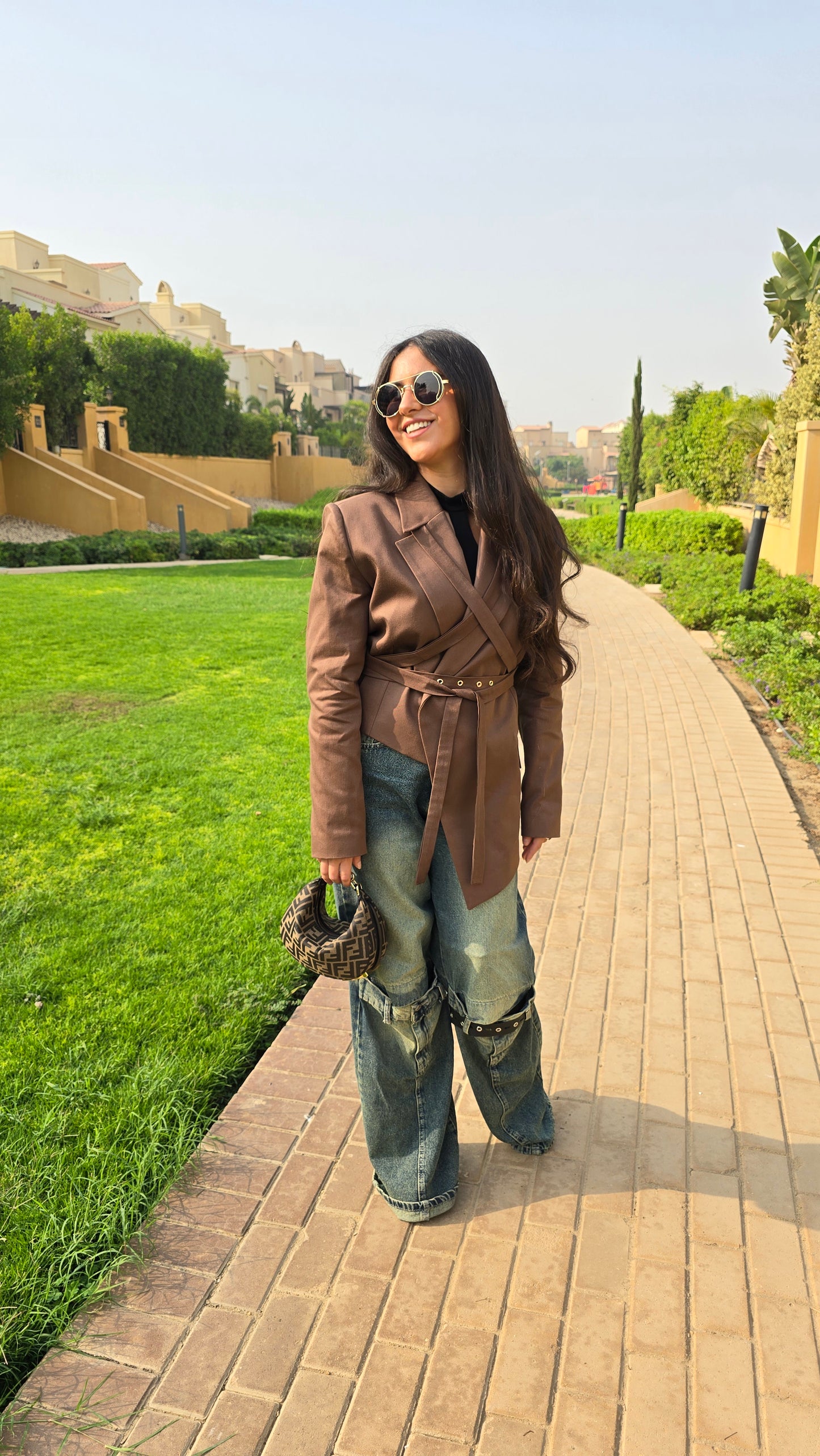 The Bold Belted Blazer- Mocha