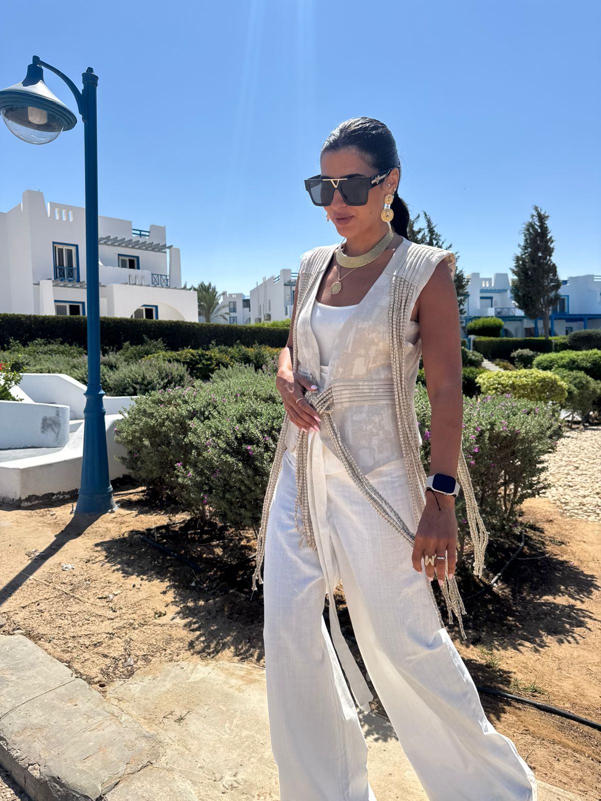 Boho chic vest
