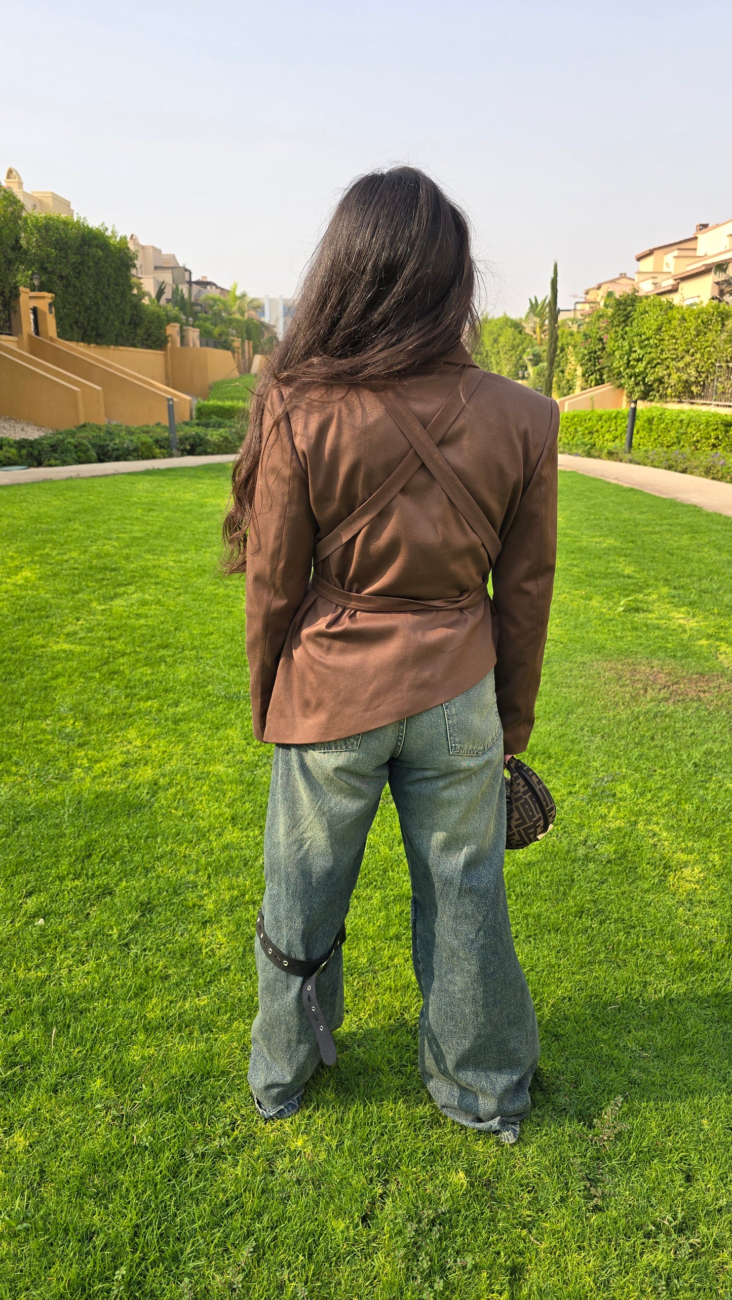 The Bold Belted Blazer- Mocha