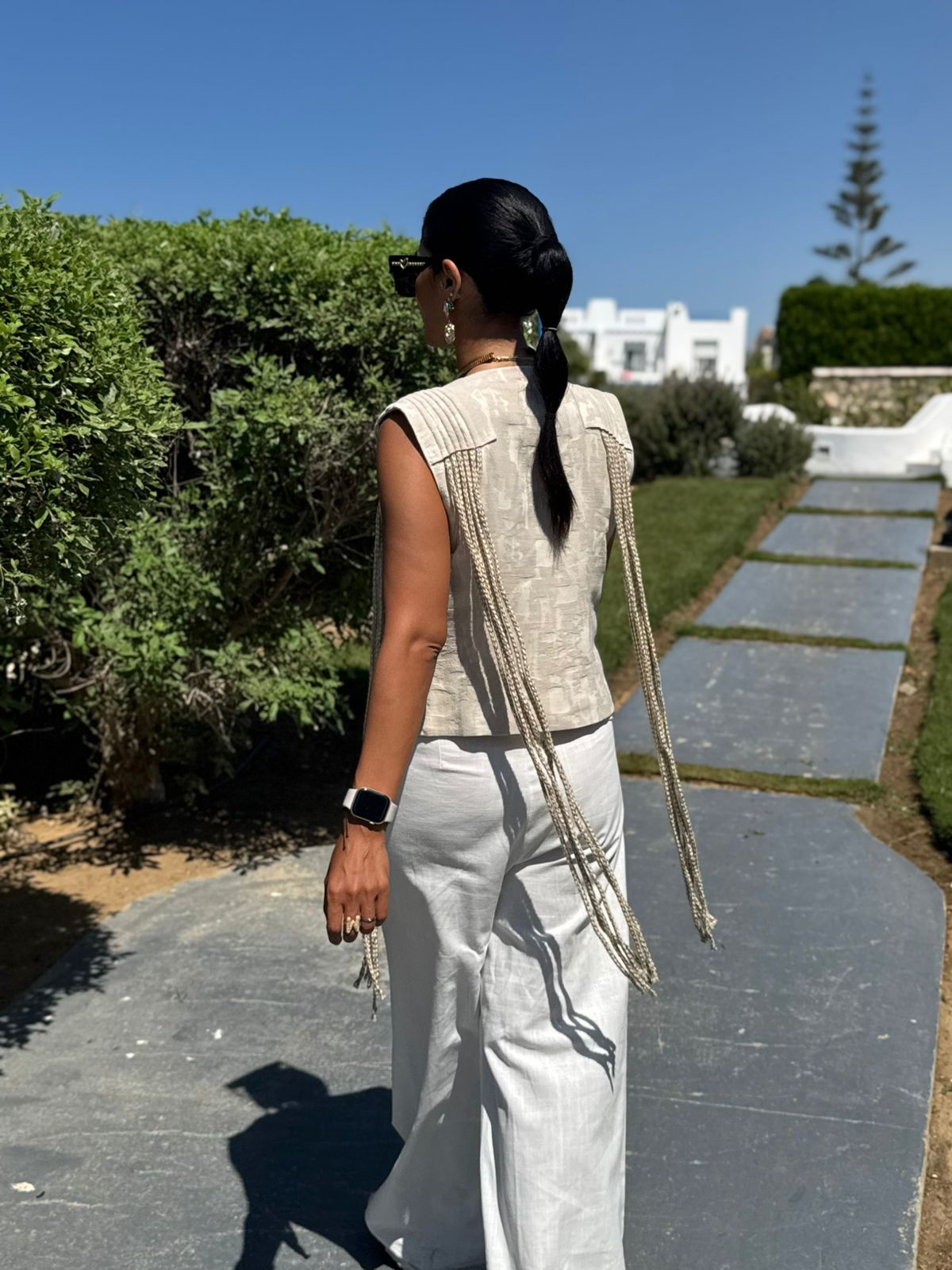 Boho chic vest